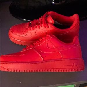 RED Nike Air Force 1’s MENS AND WOMENS